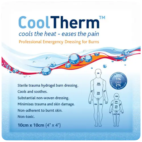 CoolTherm Burn Dressing - 10cm x 10cm - Defibspace