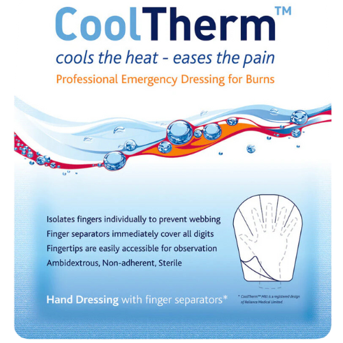 CoolTherm Hand Burn Dressing with Finger Separators