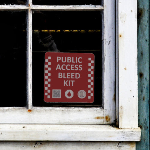 Emergency Bleed Control Kit Window Sticker