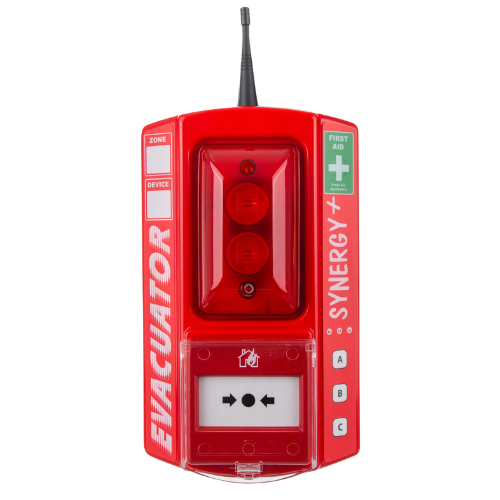 Evacuator Synergy+ Wireless Call Point Site Alarm with First Aid