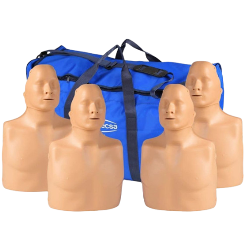 Practi-Man Standard CPR Manikin 4 Pack with carry bag