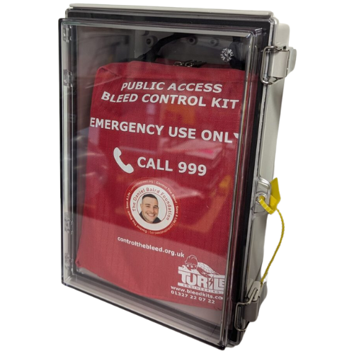 Unlocked Plastic Emergency Bleed Control Cabinet – With Daniel Baird Kit