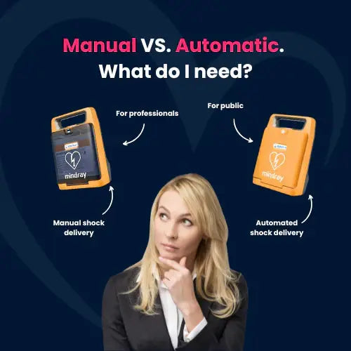 What’s the Difference Between Automatic and Manual Defibrillators? Defibspace