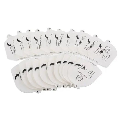 White chest pads for defibs
