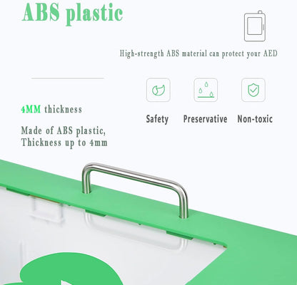 AED Polycarb Unlocked with Stroke Light Alarm