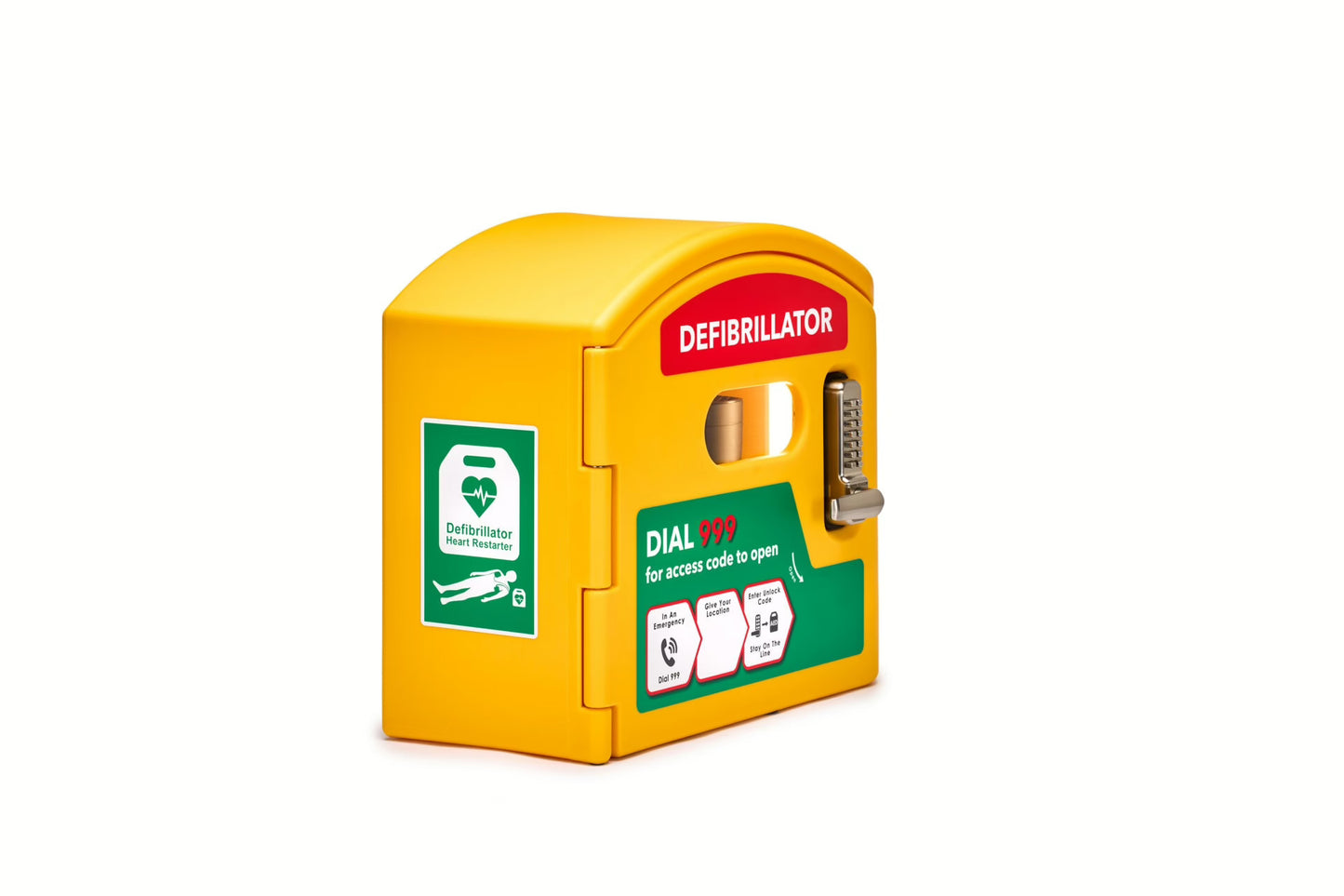 iPAD SP1 Semi-Auto Defibrillator & DefibCaddy Outdoor Locked Package