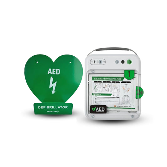 iPAD NFK200 Defibrillator & Green Wall Hanger Package