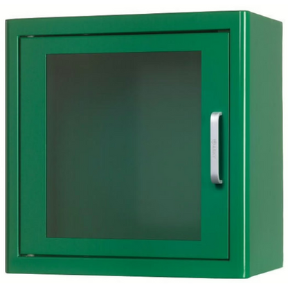 green indoor cabinet, with aluminium handle