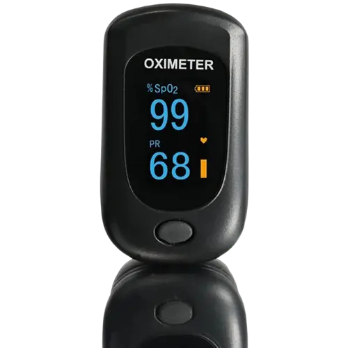 Black Finger Pulse Oximeter - Defibspace