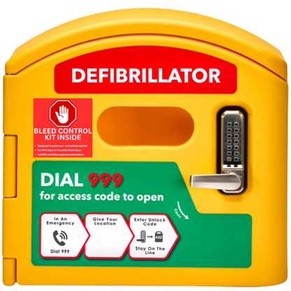 C1A v2 Fully Mindray AED, Defibrillator Cabinet and Bleed Kit Package