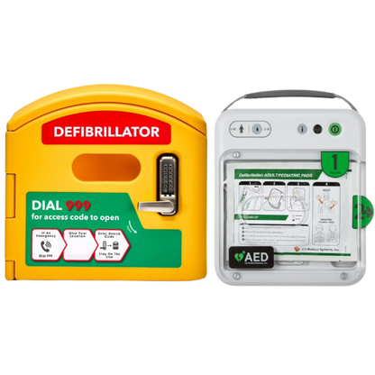 NFK200 Semi Auto AED & DefibCaddy Outdoor Locked Package