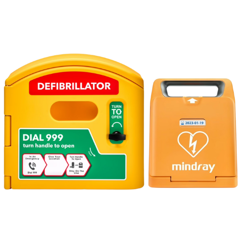 Mindray C1A Fully Auto AED and DefibCaddy Outdoor Unlocked Package