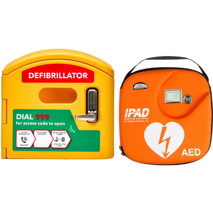 iPAD SP1 Semi-Auto Defibrillator & DefibCaddy Outdoor Locked Package
