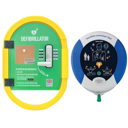 Heartsine Samaritan PAD 350P & DefibSafe2 Locked Outdoor Package