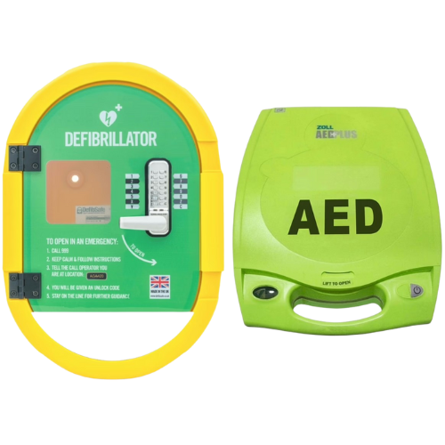 ZOLL AED Plus Fully Auto and DefibSafe2 Outdoor Locked Package