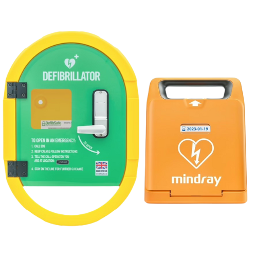 C1A Mindray Semi Auto Defibrillator & DefibSafe2 Unlocked Outdoor Package