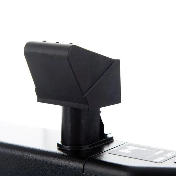 Black car mount holder on a white background