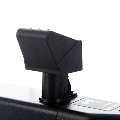Black car mount holder on a white background