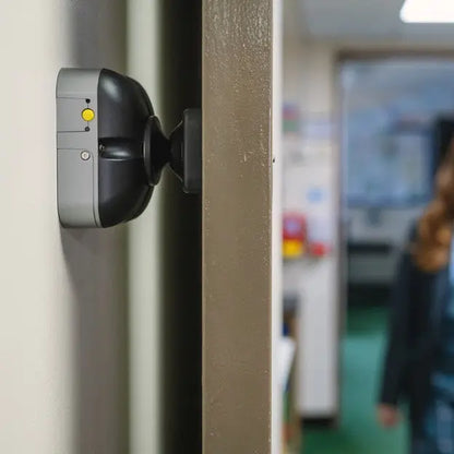 wall mount on a wall with a blurred indoor background