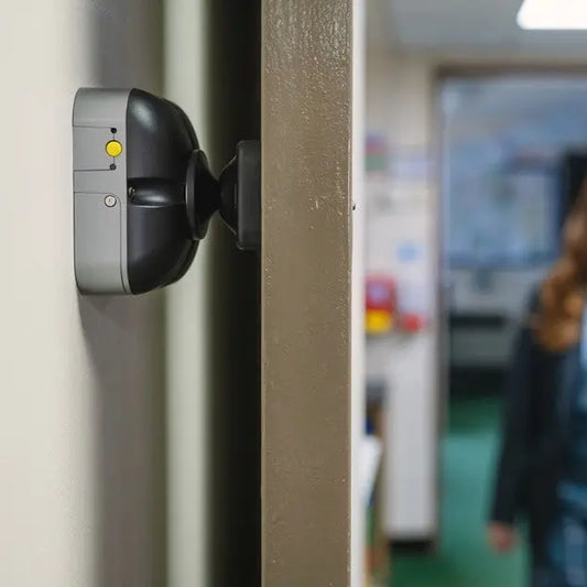 wall mount on a wall with a blurred indoor background
