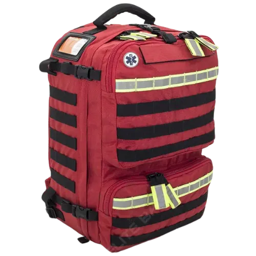 Elite Paramedic Rescue Backpack - Red - Defibspace