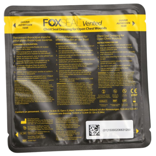 Foxseal Chest Seal for Bleed Control Kits