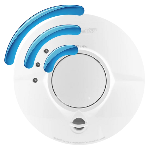 Mains Radio-Interlink Smoke Alarms & Heat Alarms with Sealed Longlife Back-up Battery - FireAngel Pro Connected Series