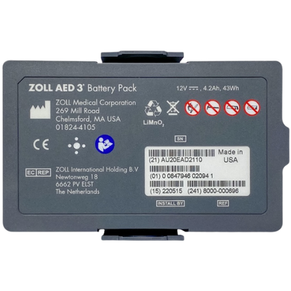 ZOLL AED 3 Battery Pack on a white background